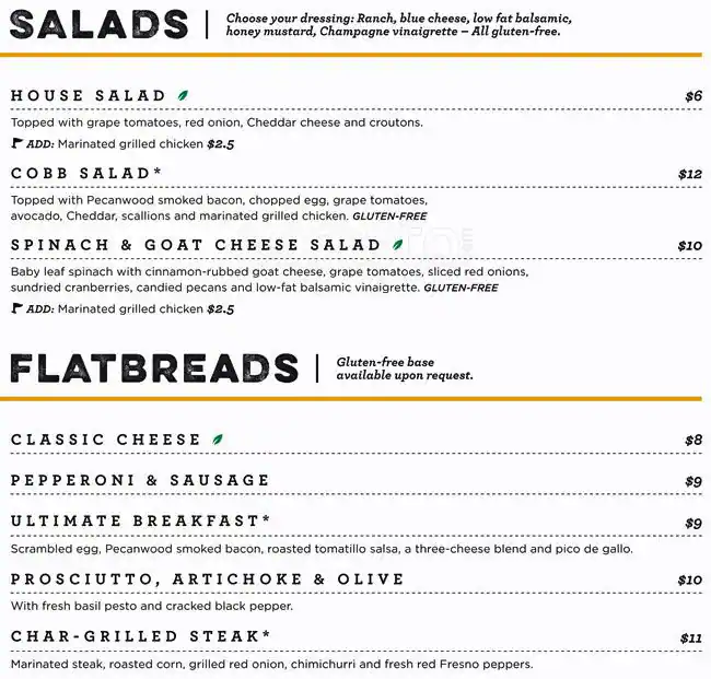 Menu of Topgolf, Allen, Allen  