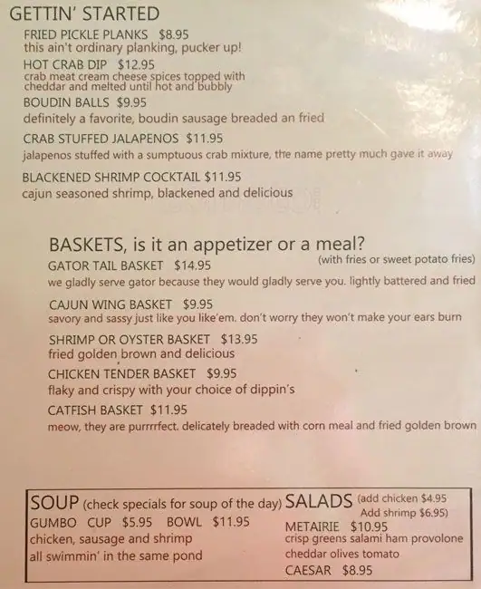 Tasty food Cajunmenu Deep Ellum