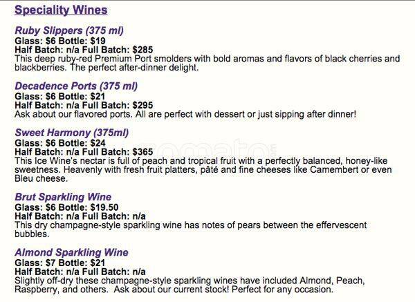 Menu of Two Corks and a Bottle, Uptown, Dallas  