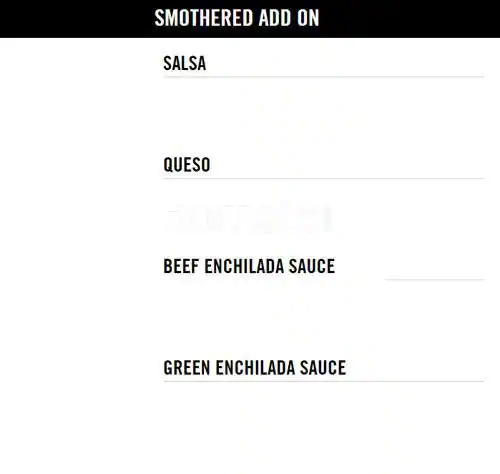 Menu of Fuzzy's Taco Shop, Lovefield, Dallas  