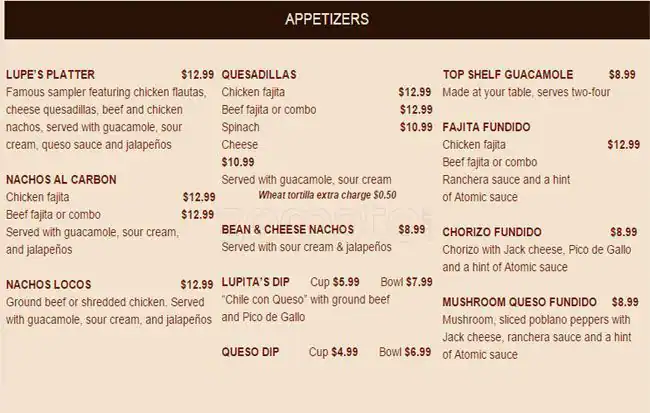 Tasty food Tex-Mexmenu Arlington, Arlington