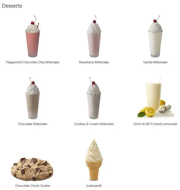 Menu of Chick-fil-A, Northwest Dallas, Dallas  