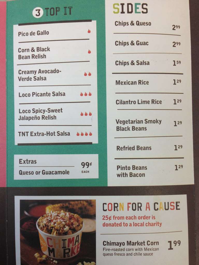 Menu of Go Loco, Grand Prairie, Arlington  