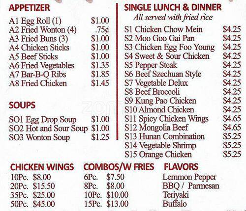 Best restaurant menu near Northwest Dallas