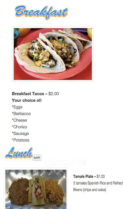 Best restaurant menu near South Pearl Expressway Downtown Dallas