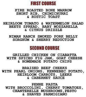 Menu of Cook Hall, Oak Lawn, Dallas  