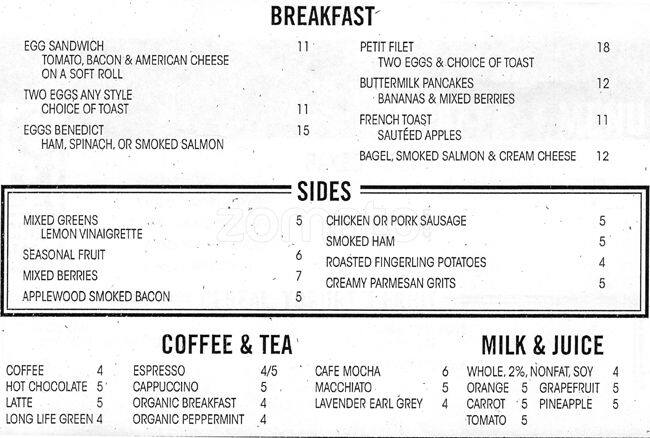 Menu of Cook Hall, Oak Lawn, Dallas  