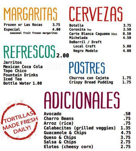 Menu of La Ventana, Oak Lawn, Dallas  