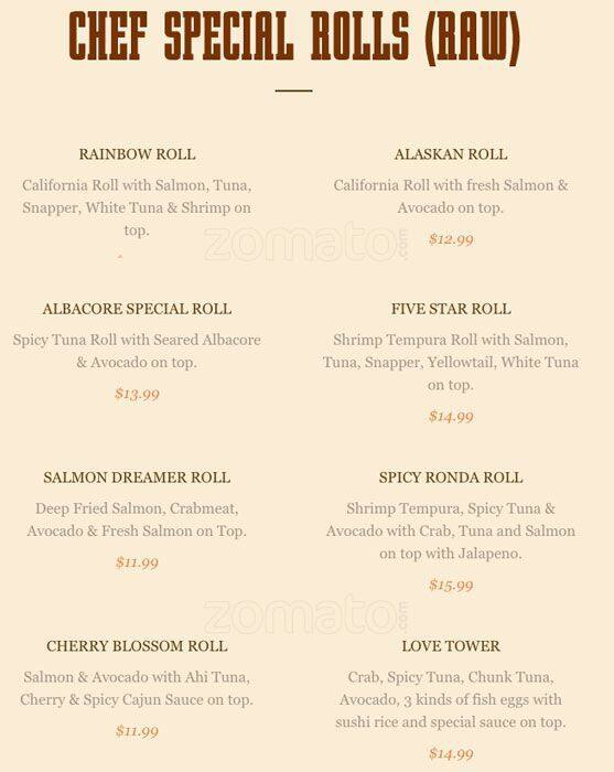 Menu of Kays Restaurant & Bar, Lovefield, Dallas  