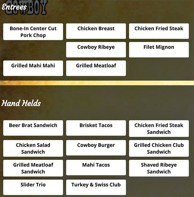 Best restaurant menu near Bedford Bedford