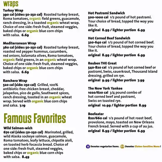 Menu of Jason's Deli, Northwest Dallas, Dallas  