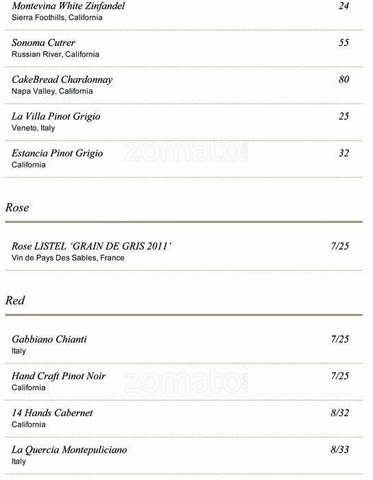 Menu of Mio Nonno Wood Fired Pizza & Grill, Allen, Allen  