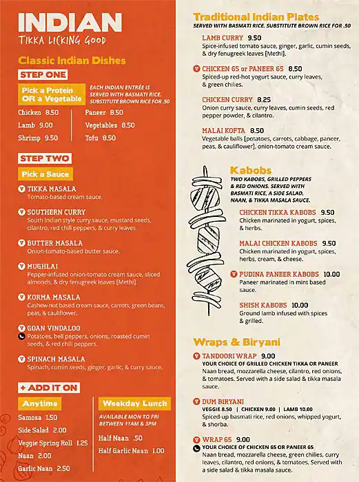 Menu of Masala Wok, Park Cities, Dallas 