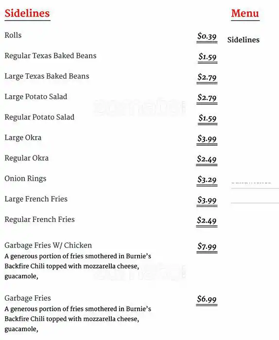 Menu of TJ's Catfish & Wings, Dalworthington Gardens, Arlington  