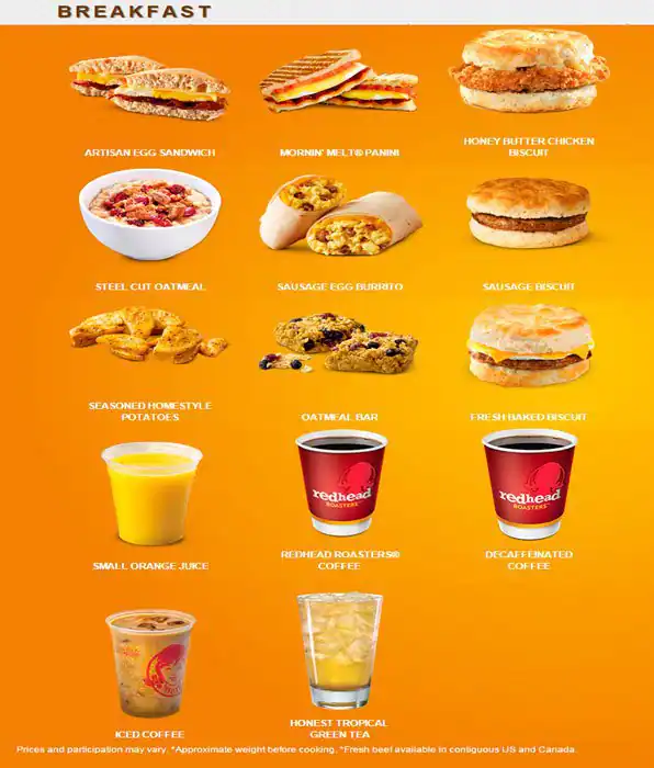 Menu of Wendy's, Allen, Allen  