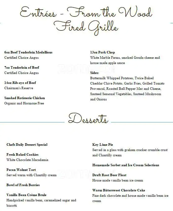 Menu of Cypress Grille, Boerne, Boerne  