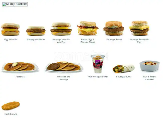 Menu of McDonald's, Boerne, Boerne  