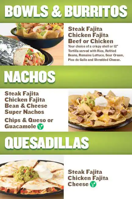 Menu of Taco Cabana, Boerne, Boerne  