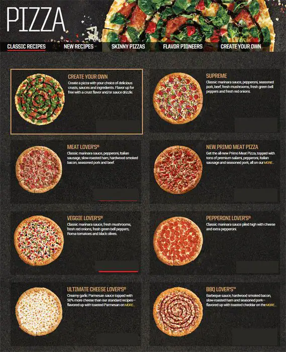 Menu of Pizza Hut, Boerne, Boerne  