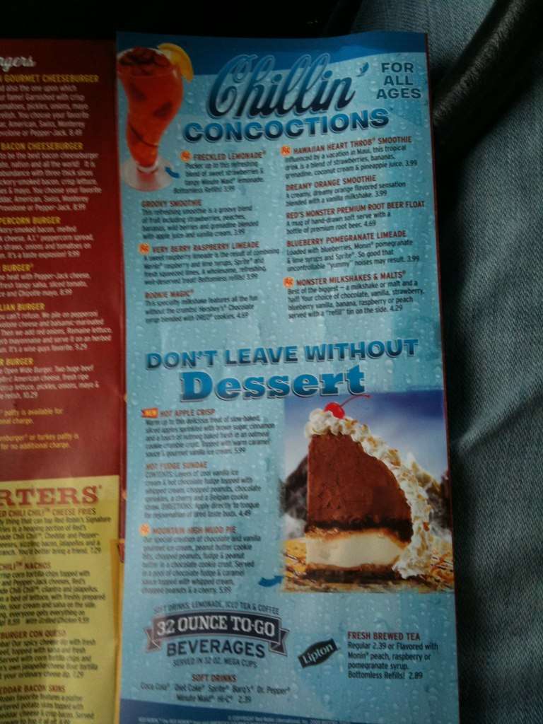 Best restaurant menu near Abilene Abilene