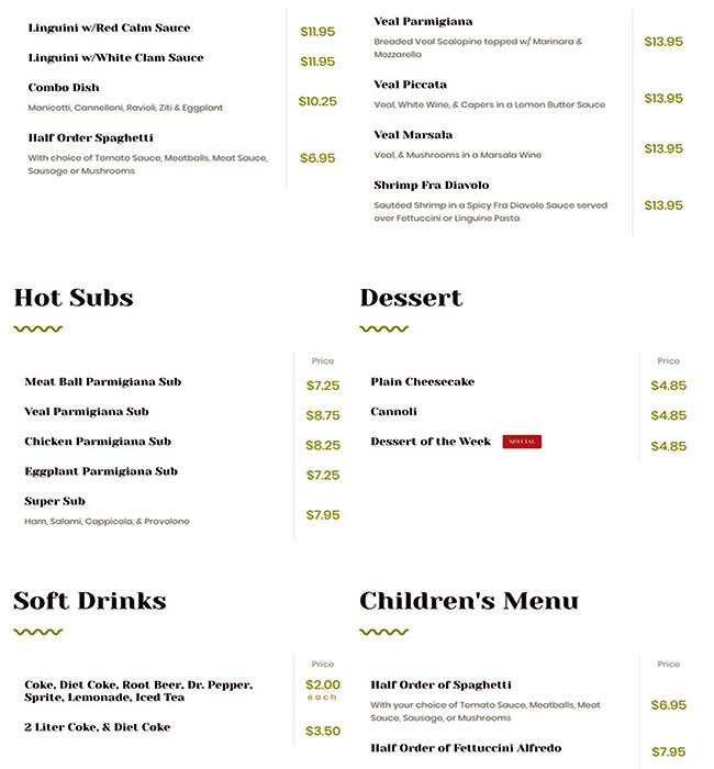 Menu of Flying Horse Cafe, Downtown, Dallas  