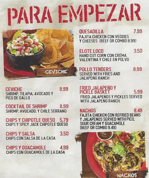 Tasty food Mexicanmenu Northwest Dallas