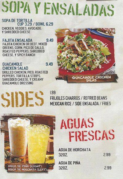 Menu of Ojos Locos, Northwest Dallas, Dallas  