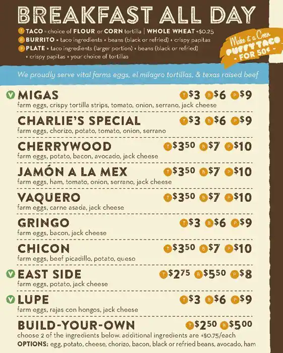 Tasty food Tex-Mexmenu South Lamar Street, Dallas