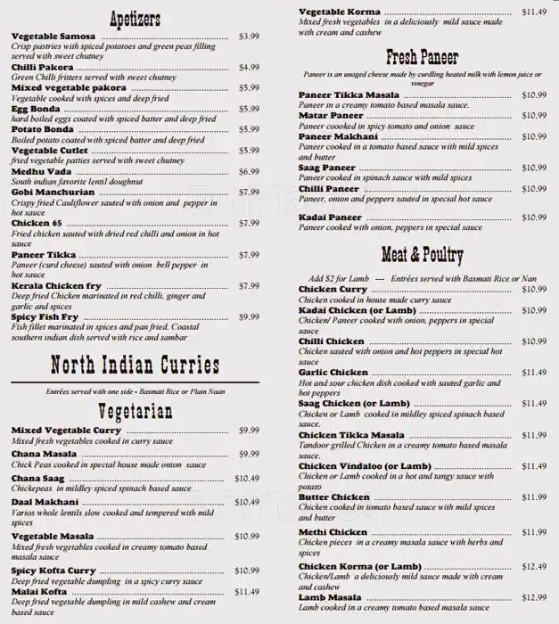 Best restaurant menu near Twin Creek Village Allen Allen