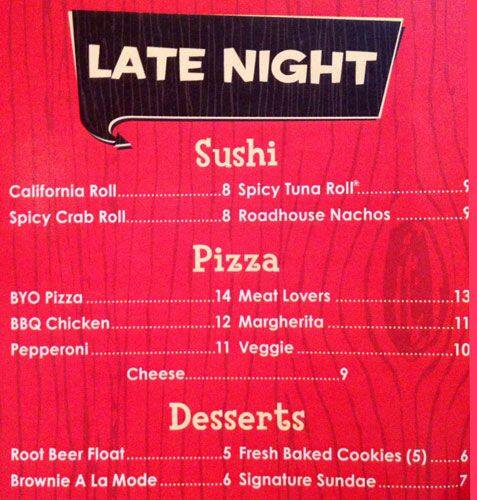 Menu of Splitsville, Fairview, Allen  