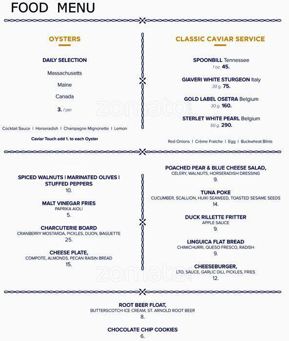 Menu of The Mitchell, Downtown, Dallas  