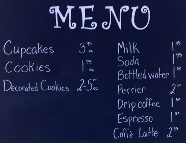 Menu of Sunshine Cupcake Bakery, Allen, Allen  