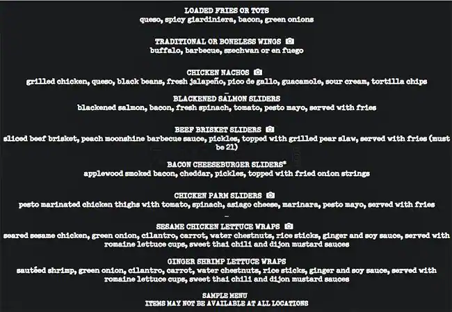Menu of Bar Louie, Allen, Allen  
