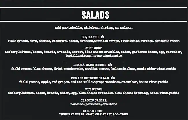 Menu of Bar Louie, Allen, Allen  