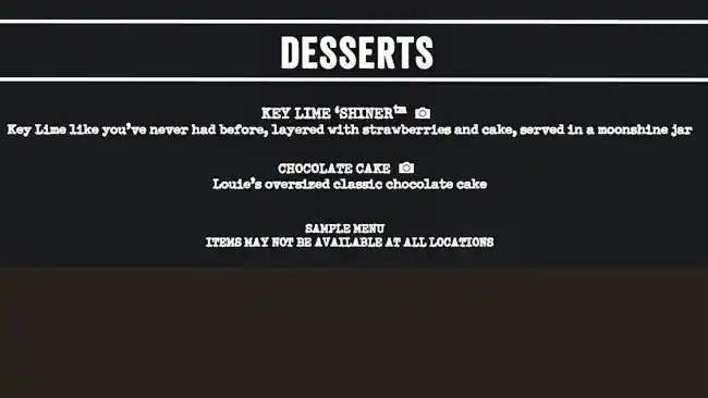 Menu of Bar Louie, Allen, Allen  
