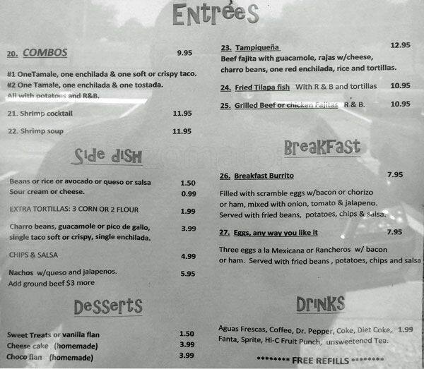 Menu of Pansayena, North Arlington, Arlington  