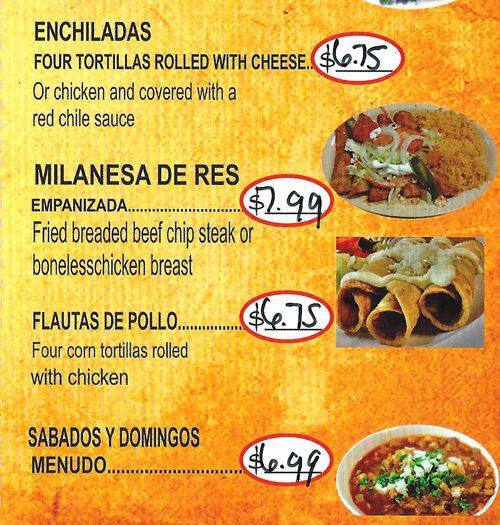 Menu of Taco Rico, Arlington, Arlington  