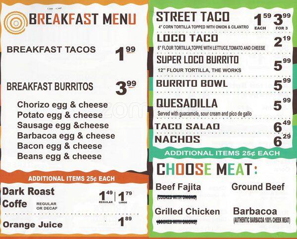 Tasty food Tex-Mexmenu Burleson, Burleson