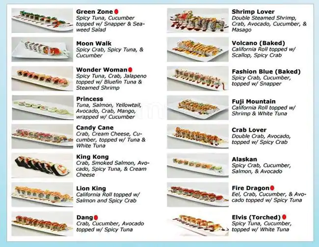 Menu of Sushi Go, Carrollton, Carrollton  