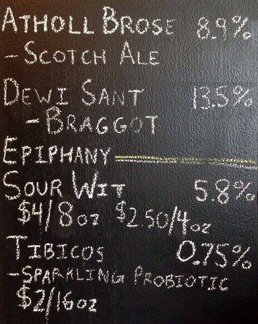 Menu of Strange Land Brewery, West Lake Hills, Austin  