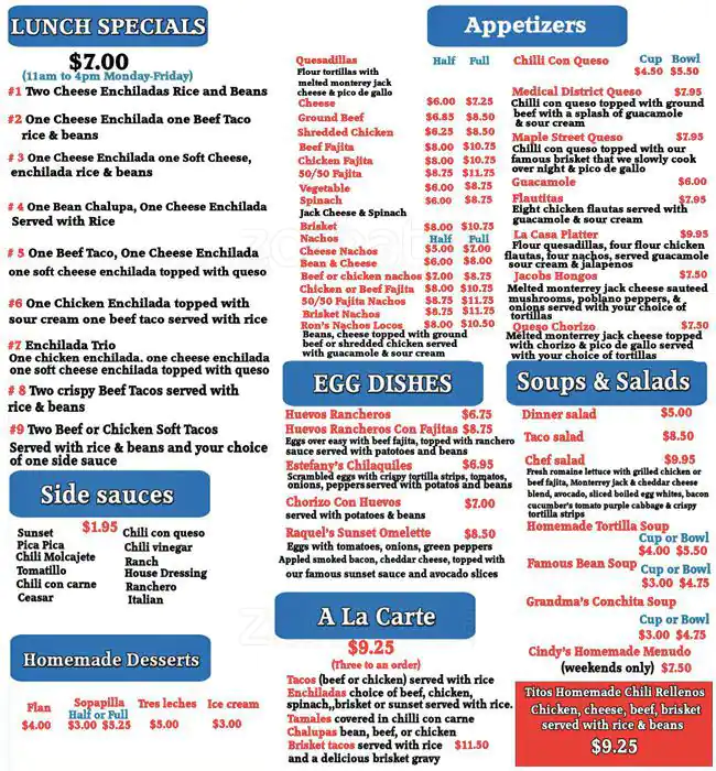 Tasty food Tex-Mexmenu Lovefield