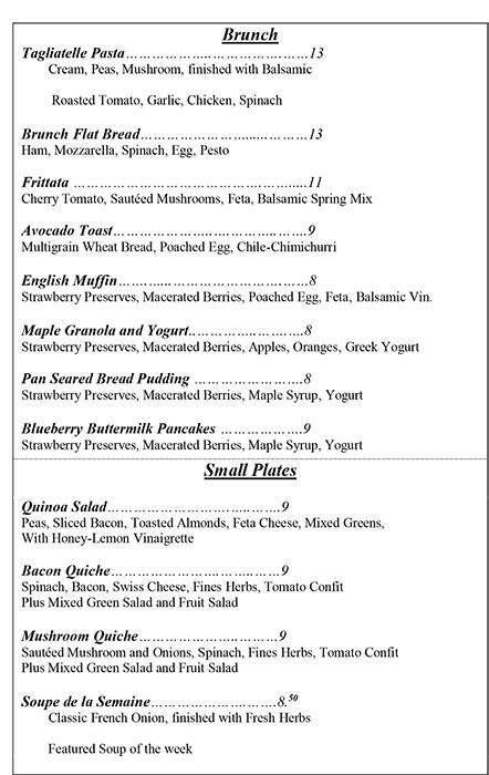 Menu of Potpourri of Silk, Bishop Arts District, Dallas  