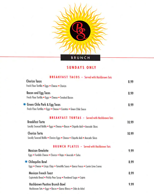 Menu of Beto & Son, Trinity Groves, Dallas  