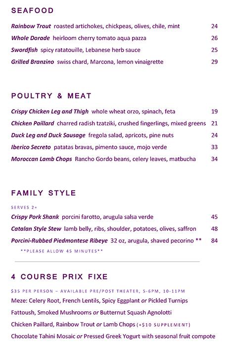Menu of Sachet, Turtle Creek, Dallas  