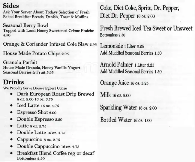 Menu of Brantley's 259 Bistro, Boerne, Boerne  