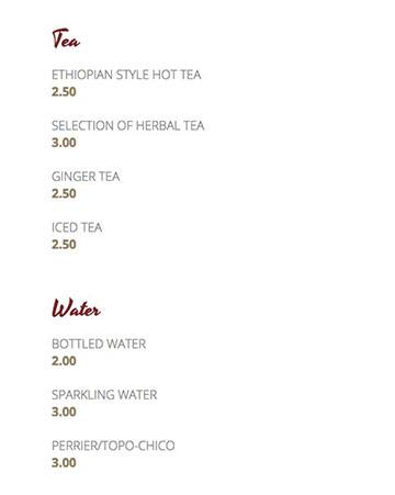 Menu of Yenat Guada Ethiopian Cuisine, Downtown, Dallas  