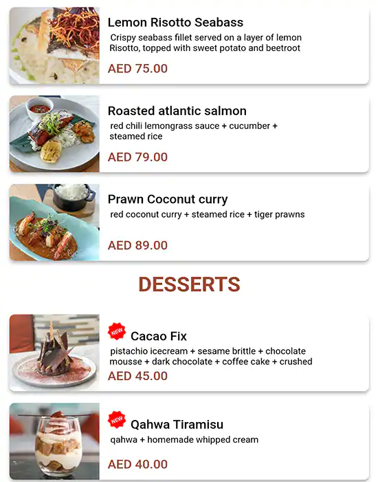 Culinary Boutique Menu in Jumeirah 1, Dubai 