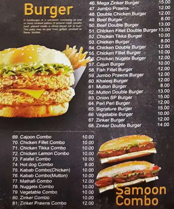 Spring Onion Menu in Business Bay, Dubai 