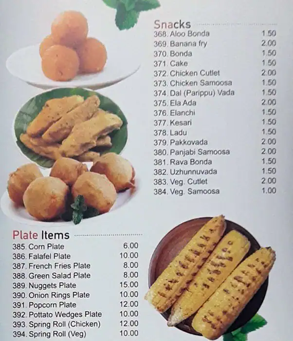 Spring Onion Menu in Business Bay, Dubai 