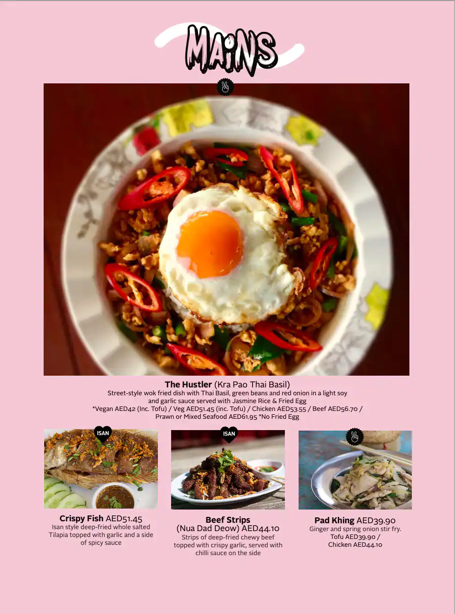 Cafe Isan - Thai Streetfood And Tea Bar Menu 